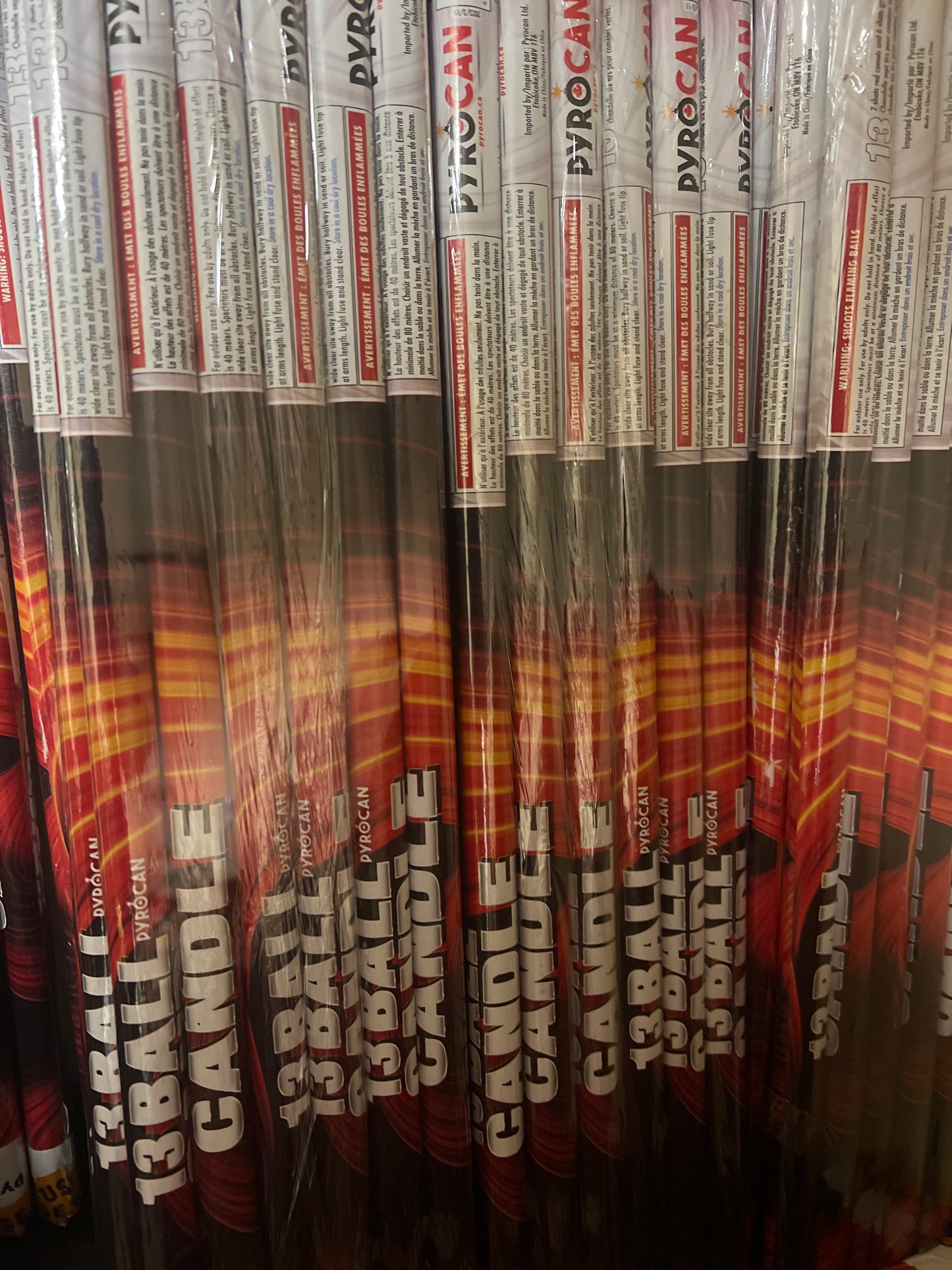 13 ball Roman Candle (6 piece)